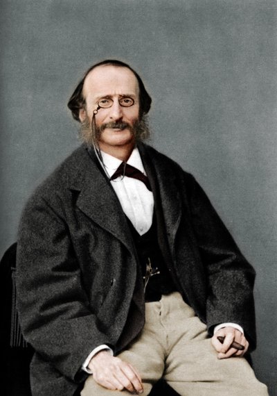 Jacques Offenbach 1819-1880, compositor francês de origem alemã, violoncelista e empresário do romântico de Nadar