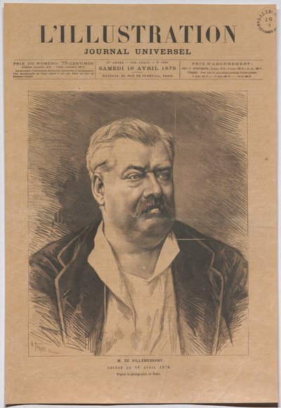 O senhor de Villemessant, falecido em 11 de abril de 1879. de Nadar