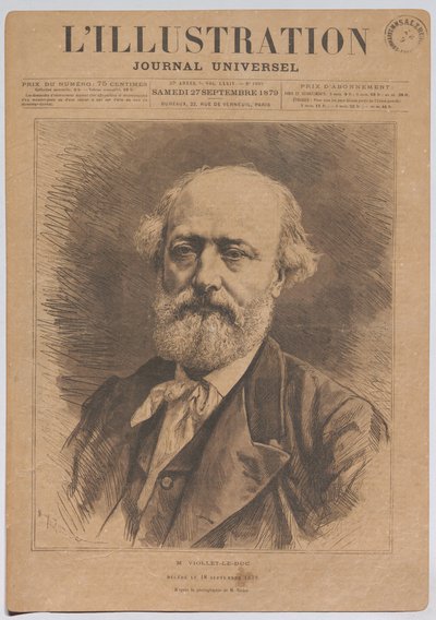 M. Viollet-le-Duc, falecido em 18 de setembro de 1879 de Nadar