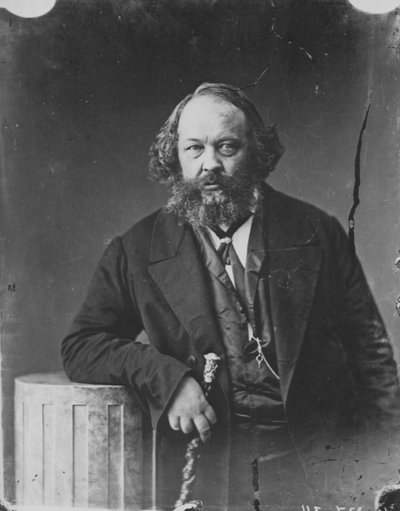 Mikhail Bakunin, revolucionário russo e teórico do anarquismo, c1863 de Nadar