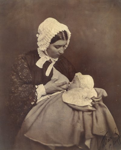 [Paul Nadar no peito de sua ama de leite], 1856. de Nadar
