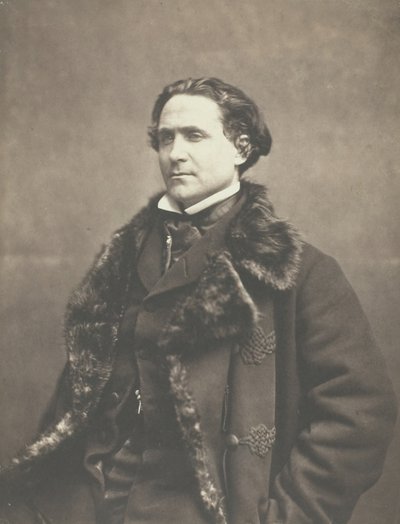 Retrato de La Fontaine, c. 1854-1860. de Nadar