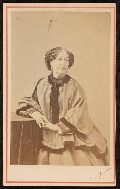 Retrato de George Sand (1804 - 1876), escritora francesa, no ateliê de Nadar