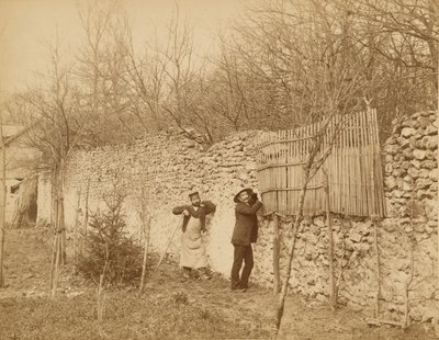 Ermitage de Sénart, um jardineiro e Jules Belaube de Nadar [Gaspard Félix Tournachon]