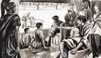 Androcles e o Leão, de "Tales from Many Lands" (Contos de Muitas Terras) de Nadir Quinto