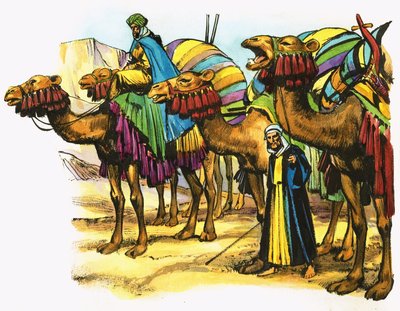 Comboio de camelos do Norte de África de Nadir Quinto