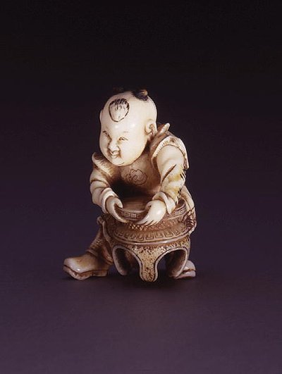 Netsuke, retratando um karako, c.1830 (marfim) de Nagahama Sokei