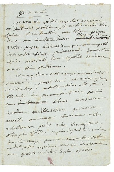 Carta para Josephine de Beauharnais de Napoleon Bonaparte