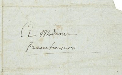 Carta para Josephine de Beauharnais de Napoleon Bonaparte