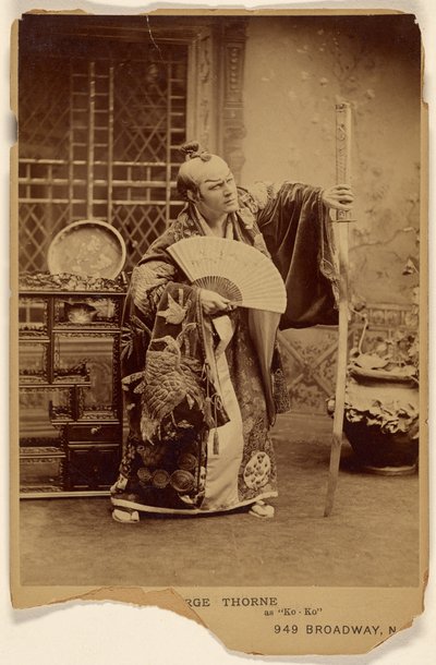 George (?) Thorne como «Ko-Ko» de Napoleon Sarony