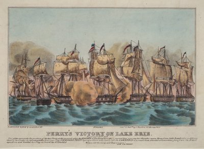 A vitória de Perry no lago Erie de Napoleon Sarony