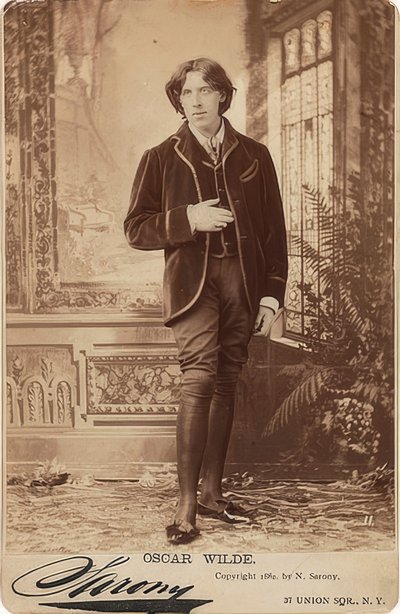 Retrato de Oscar Wilde (1854-1900). 1882 de Napoleon Sarony