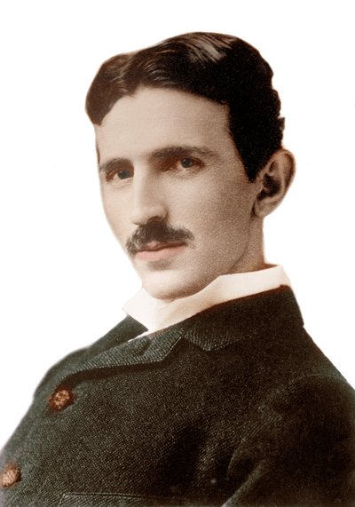 Retrato de Nikola Tesla (1856-1943) (Nikolaj) - Engenheiro, físico e inventor sérvio de origem croata - Fotografia de Napoleão Sarony (1821-1896) 1890 de Napoleon Sarony