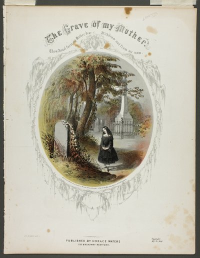 O túmulo da minha mãe de Napoleon Sarony
