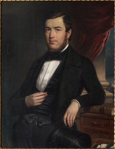 Retrato de um cavalheiro (óleo sobre tela) de Narciso Malatesta