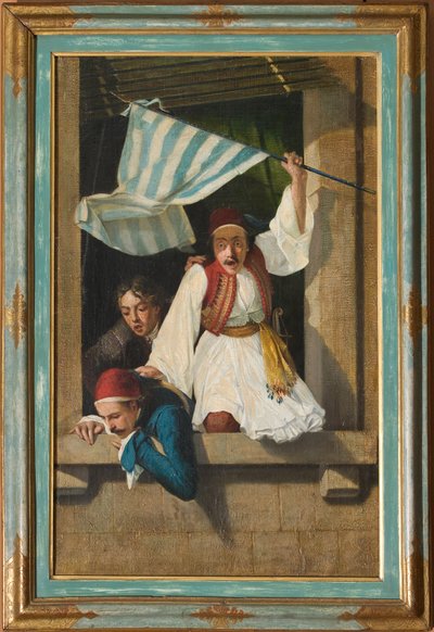Cena da Revolução Grega (óleo sobre tela) de Narciso Malatesta
