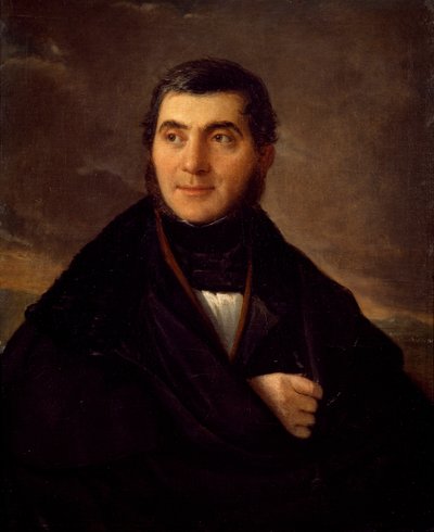 Retrato de Sante Giacomelli, de Natale Schiavoni (1777-1858), óleo sobre tela, 76x61 cm, ca. 1830 de Natale Schiavoni