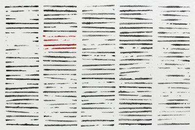 Linhas vermelhas contrastantes de Natalie Bruns