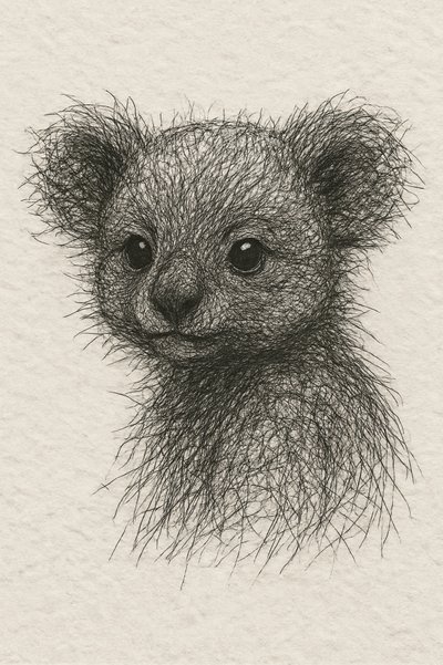 Desenho de um coala bebé fofo de Natalie Bruns
