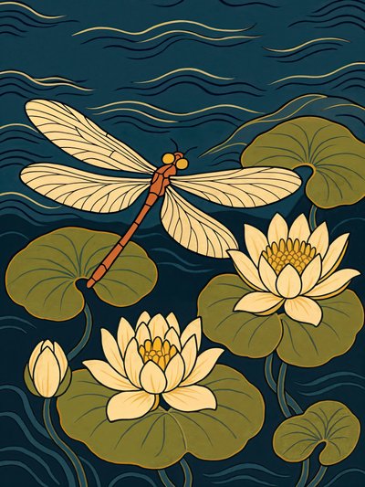 Lago das Ninfas e das Libélulas de Natalie Bruns