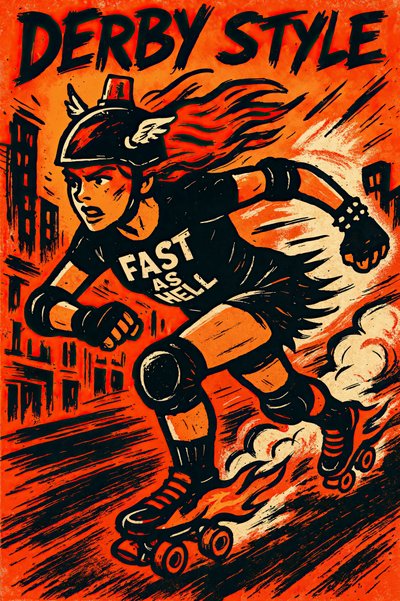 Flaming Roller Derby de Natalie Bruns