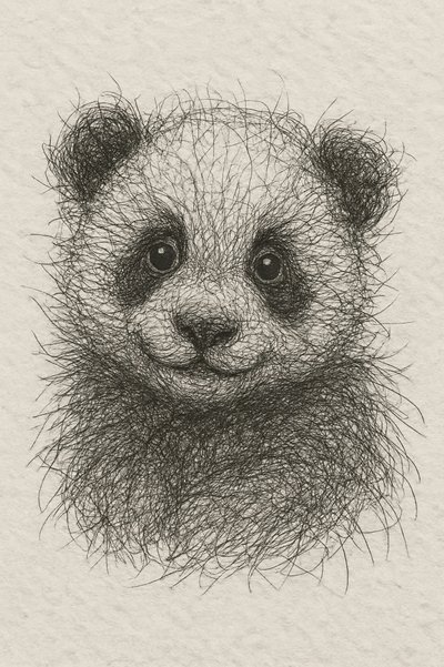 Filhote de panda fofinho de Natalie Bruns