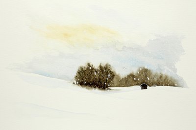 Cabana tranquila de inverno de Natalie Bruns