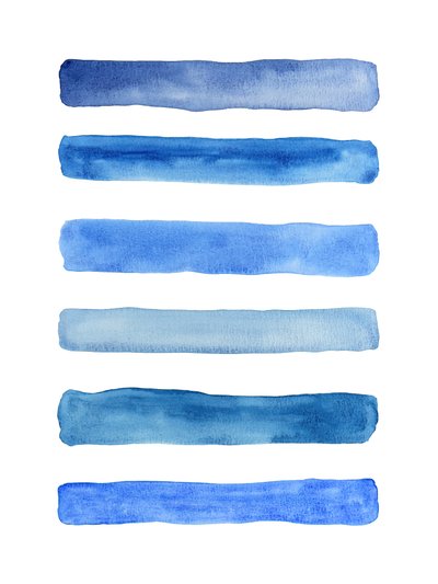 Azul sereno com degradê de Natalie Bruns