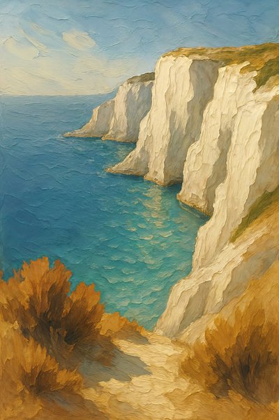 White Cliffs com vista para o mar de Natalie Bruns
