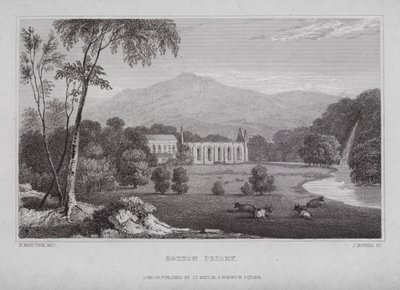 Bolton Priory (gravura) de Nathaniel (after) Whittock