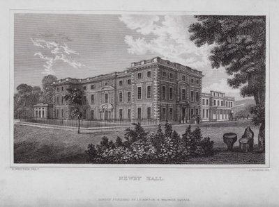 Newby Hall (gravura) de Nathaniel (after) Whittock