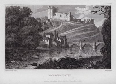 Castelo de Richmond (gravura) de Nathaniel (after) Whittock