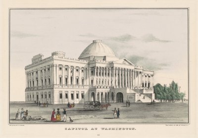 Capitólio em Washington de Nathaniel Currier