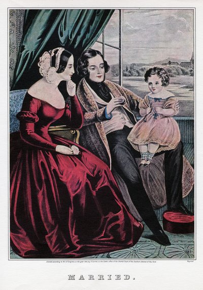 Casado, 1845. de Nathaniel Currier