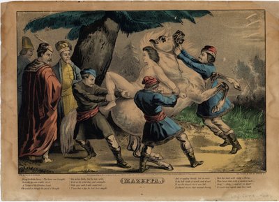 Mazeppa, prato um de quatro de Nathaniel Currier