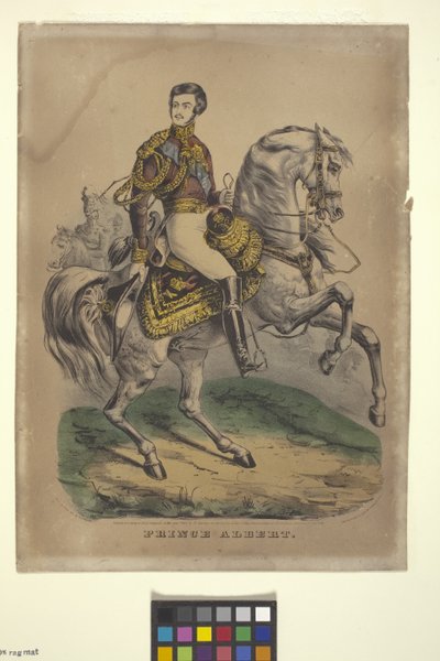 Príncipe Alberto (litografia colorida à mão) de Nathaniel Currier