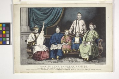A Família Chinesa Viva (litografia colorida à mão) de Nathaniel Currier
