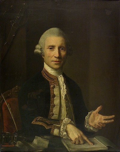 Capitão Thomas Baillie (d.1802) de Nathaniel Hone