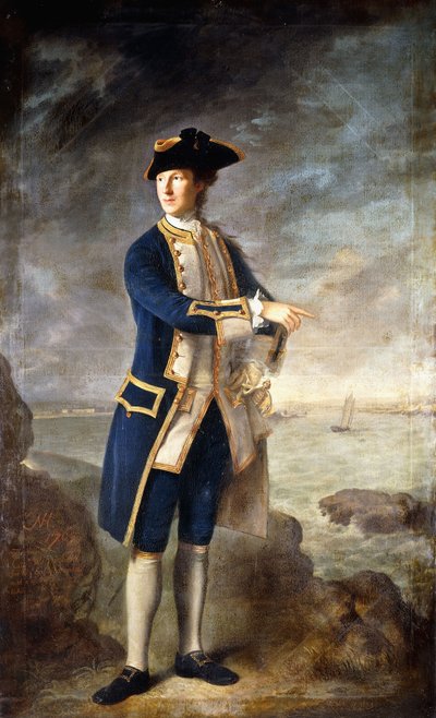 Retrato do Capitão Hon. Robert Boyle Walsingham, Deputado de Nathaniel Hone
