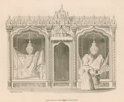 Design frontal de loja para armazém Índia de Nathaniel Whittock