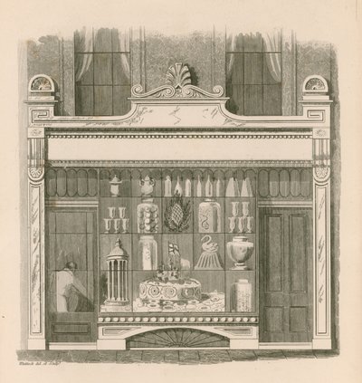 Design frontal de loja no estilo italiano de Nathaniel Whittock