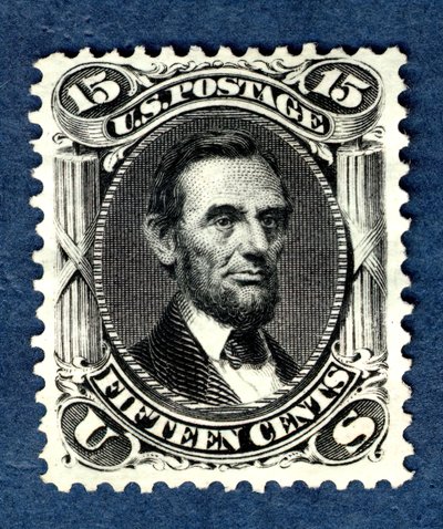 15c reedição de Abraham Lincoln, 1875. de National Bank Note Company