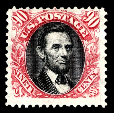 90c reedição de Abraham Lincoln, 1875. de National Bank Note Company