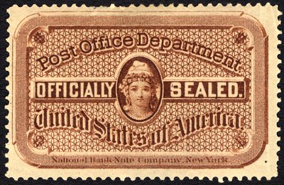 Selo dos Correios, c. 1879. de National Bank Note Company