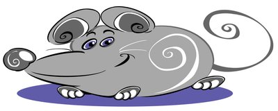 Rato Curly - desenho animado de Neale Osborne
