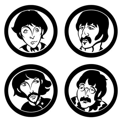 The Beatles, 2004 (tinta, revisão digital 2023) de Neale Osborne