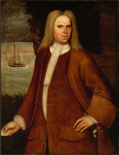 Retrato de Ebenezer Coffin, c. 1714-1730 de Nehemiah Partridge