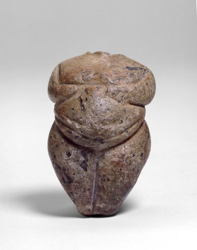 Figura em pé sem cabeça de Cukurdent, Neolítico. c.3rd milênio aC (calcário) de Neolithic