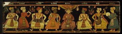 Capa de livro de um manuscrito de um texto teatral (wc na madeira) de Nepalese School