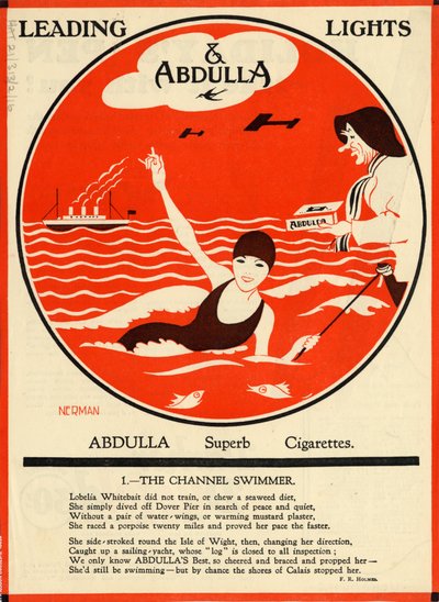 Cigarros Abdulla, década de 1920 de Nerman
